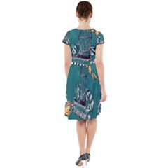 Cap Sleeve Midi Dress 