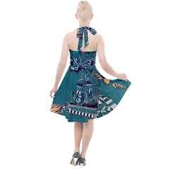 Halter Party Swing Dress  