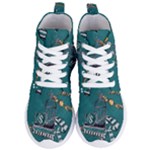 Slytherin Pattern Women s Lightweight High Top Sneakers