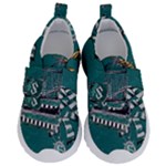 Slytherin Pattern Kids  Velcro No Lace Shoes