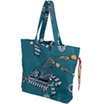 Slytherin Pattern Drawstring Tote Bag