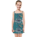 Slytherin Pattern Kids  Summer Sun Dress