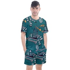Men s Mesh T-Shirt and Shorts Set 