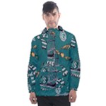 Slytherin Pattern Men s Front Pocket Pullover Windbreaker
