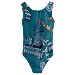 Kids  Cut-Out Back One Piece Swimsuit 