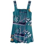 Slytherin Pattern Kids  Layered Skirt Swimsuit