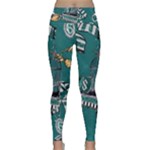 Slytherin Pattern Lightweight Velour Classic Yoga Leggings