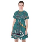 Slytherin Pattern Sailor Dress