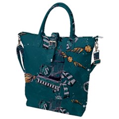 Buckle Top Tote Bag 