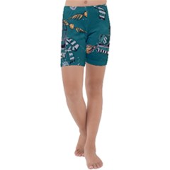 Kids  Lightweight Velour Capri Yoga Leggings 