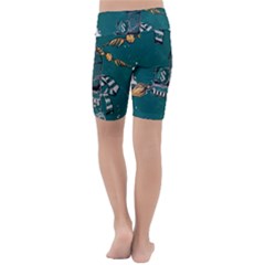 Kids  Lightweight Velour Cropped Yoga Leggings 