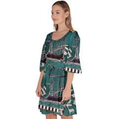 Velour Kimono Dress 