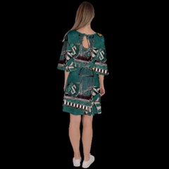 Velour Kimono Dress 