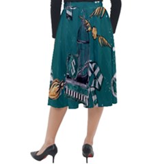 Classic Velour Midi Skirt  