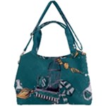 Slytherin Pattern Double Compartment Shoulder Bag
