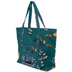 Slytherin Pattern Zip Up Canvas Bag