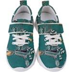 Slytherin Pattern Kids  Velcro Strap Shoes