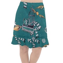Fishtail Chiffon Skirt 