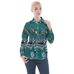 Women s Long Sleeve Pocket Shirt 