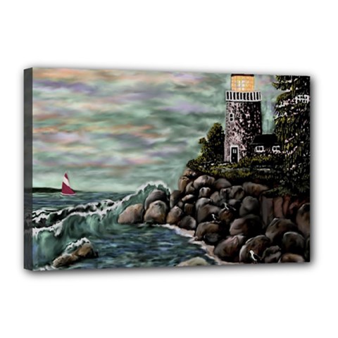 Masons s Point Canvas 18  x 12  (Stretched) from ArtsNow.com