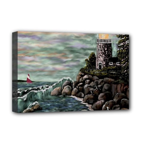 Masons s Point Deluxe Canvas 18  x 12  (Stretched) from ArtsNow.com