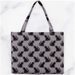 Black Cats On Gray Mini Tote Bag