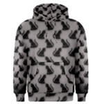 Black Cats On Gray Men s Pullover Hoodie