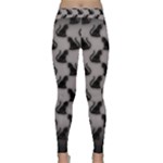 Black Cats On Gray Classic Yoga Leggings