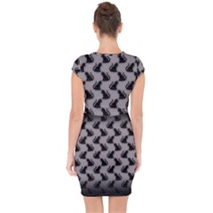 Capsleeve Drawstring Dress  