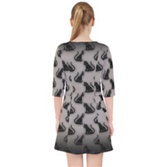 Quarter Sleeve Pocket Dress 