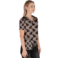 Women s V-Neck Scrub Top 