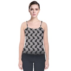 Velvet Spaghetti Strap Top 