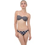 Black Cats On Gray Classic Bandeau Bikini Set