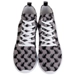 Black Cats On Gray Men s Lightweight High Top Sneakers