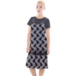 Black Cats On Gray Camis Fishtail Dress