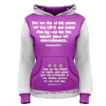 Womens Scripture Wear Pullover Purple w white fliped Women s Pullover Hoodie