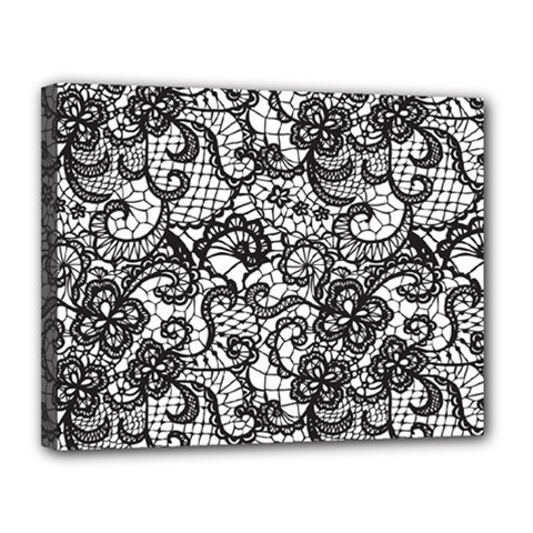 Encaje Canvas 14  x 11  (Stretched) from ArtsNow.com