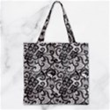 Zipper Grocery Tote Bag 