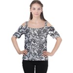 Encaje Cutout Shoulder Tee