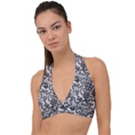 Encaje Halter Plunge Bikini Top