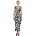Encaje Fitted Maxi Dress