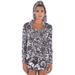 Encaje Long Sleeve Hooded T-shirt