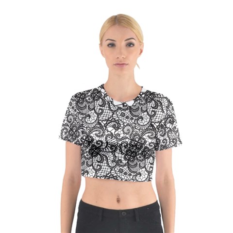 Encaje Cotton Crop Top from ArtsNow.com