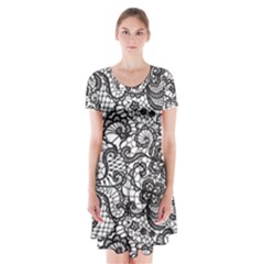 Encaje Short Sleeve V