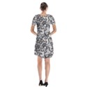 Short Sleeve V-neck Flare Dress 