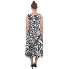 Midi Tie-Back Chiffon Dress 