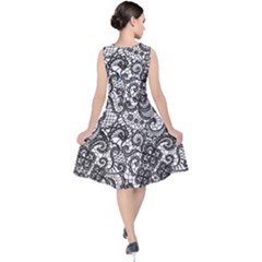 V-Neck Midi Sleeveless Dress  