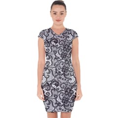 Capsleeve Drawstring Dress  