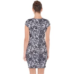 Capsleeve Drawstring Dress  