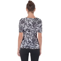 Shoulder Cut Out Short Sleeve Top 